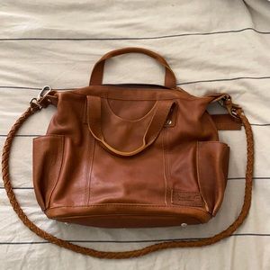 Nena & Co. Full Leather Medium Convertible Day Bag